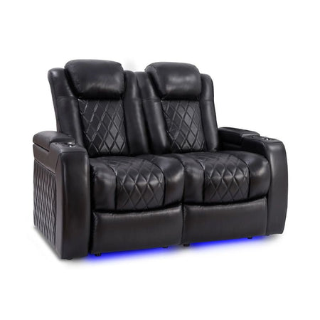Valencia Tuscany Slim Edition | Nappa 11000 Leather & Triple - Motor Power - VAL-TUSLM-MBLK-LS - Quality Home Distribution