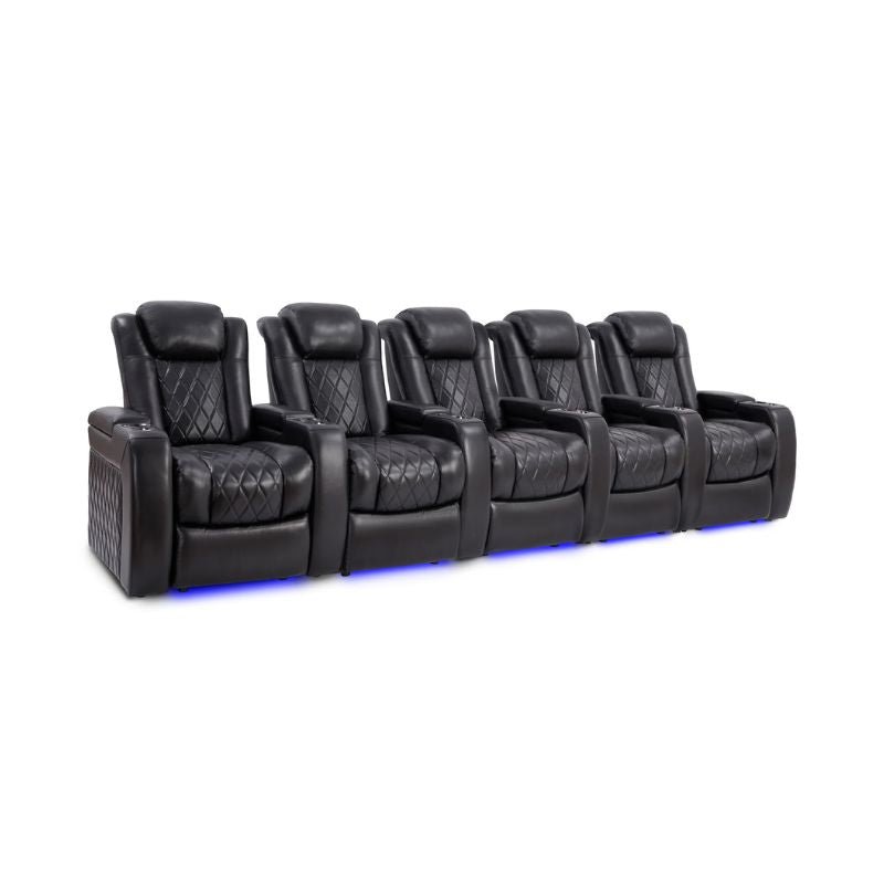 Valencia Tuscany Slim Edition | Nappa 11000 Leather & Triple - Motor Power - VAL-TUSLM-MBLK-R5 - Quality Home Distribution