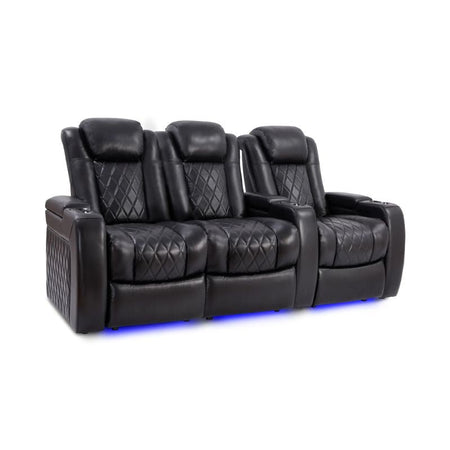 Valencia Tuscany Slim Edition | Nappa 11000 Leather & Triple - Motor Power - VAL-TUSLM-MBLK-R3LLS - Quality Home Distribution