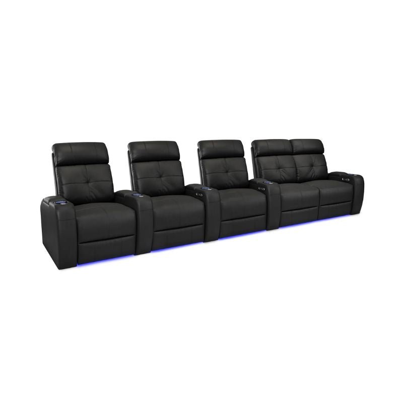 Valencia Verona Power Headrest Edition | Midnight Black Premium Nappa 9000 Leather - Quality Home Distribution