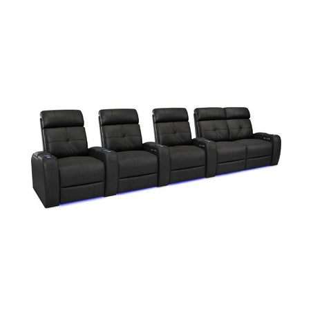 Valencia Verona Power Headrest Edition | Midnight Black Premium Nappa 9000 Leather - Quality Home Distribution