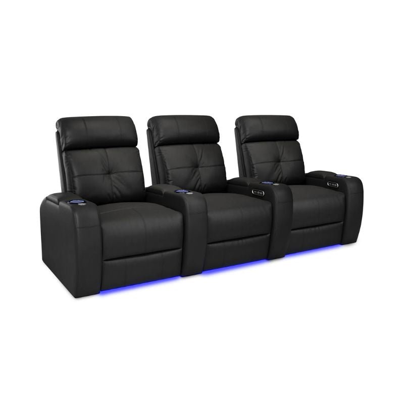 Valencia Verona Power Headrest Edition | Midnight Black Premium Nappa 9000 Leather - Quality Home Distribution