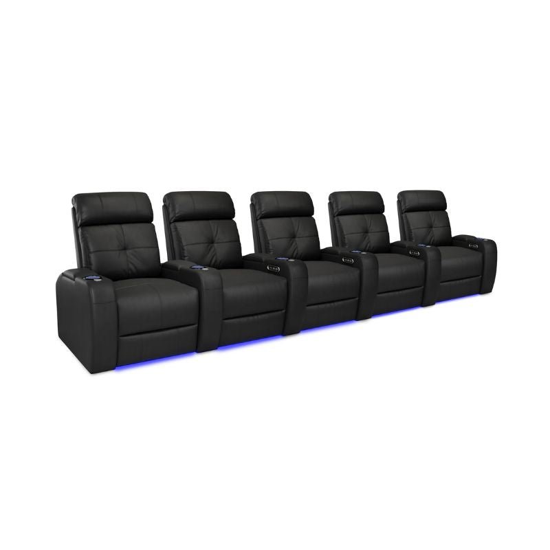Valencia Verona Power Headrest Edition | Midnight Black Premium Nappa 9000 Leather - Quality Home Distribution