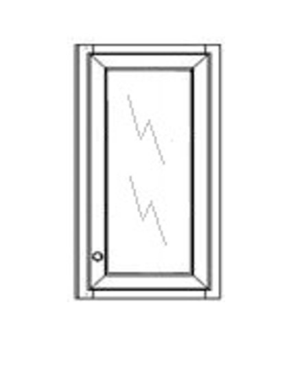 WALL CABINET GLASS DOOR - W1230GD-Quality Home Distribution