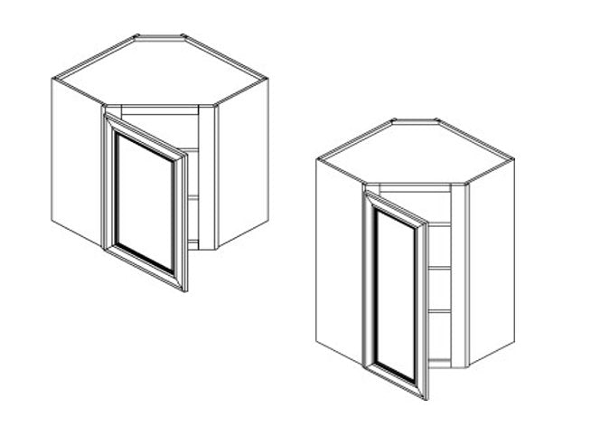 WALL DIAGONAL CORNER CABINET - -Quality Home Distribution