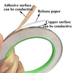 2Pcs Copper Tape with Double-Sided Conductive Copper Foil Tape Self Adhesive EMI Shielding Stained Glass Supplies Soldering Electrical Repairs Paper Circuits Grounding, 1/4Inch - 4a0540cc-5004-4e3f-a9e3-b17025909f6d-Quality Home Distribution
