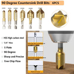 32-Pack Woodworking Chamfer Drilling Tools, 8PCS- Wood Plug Cutter, 7Pcs-Countersink Drill Bit, 6PCS- Carbide Burr Set, 6PCS-90 Degree Countersink Drill Bits, 3Pcs-Step Drill Bit and 1Pcs-Center Punch - 21325674-9549-40c4-b000-aacb892353b1-Quality Home Distribution