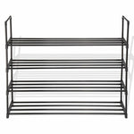 4 Tier Metal Shoe Rack Tower Shelf 16 Pair Storage Organizer Cabinet - 382651470683-Quality Home Distribution