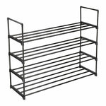 4 Tier Metal Shoe Rack Tower Shelf 16 Pair Storage Organizer Cabinet - 382651470683-Quality Home Distribution