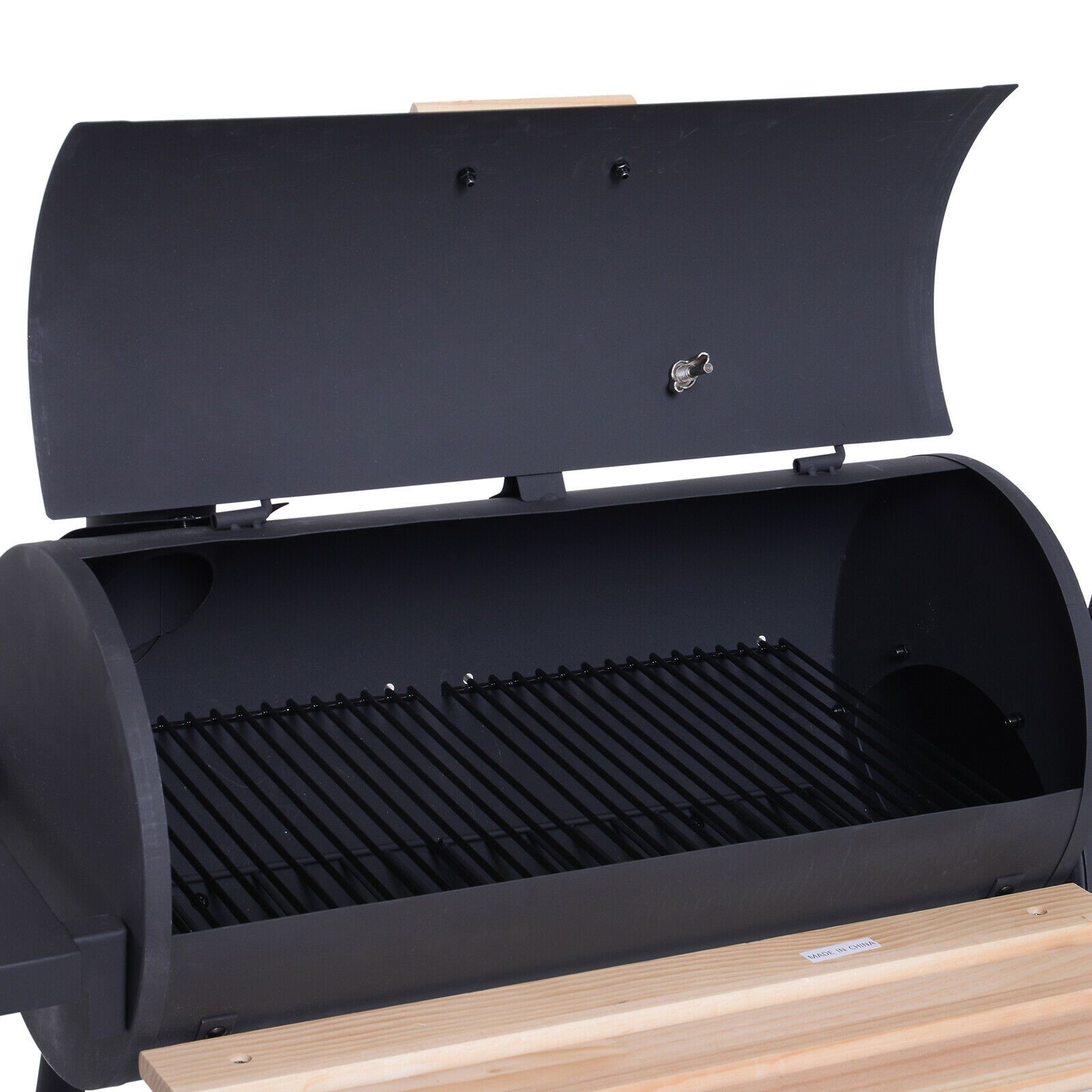 48" Steel Portable Backyard Charcoal BBQ Grill and Offset Smoker Combo Backyard - 352576612882-Quality Home Distribution