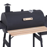 48" Steel Portable Backyard Charcoal BBQ Grill and Offset Smoker Combo Backyard - 352576612882-Quality Home Distribution