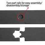 6'' Outdoor Barn Door Hardware Sliding Track Rail Kit Hanger Roller Closet Black - 283604677884-Quality Home Distribution