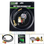 Air Tank Assembly Kit 4 ft Hose 0-200 PSI Gauge 1/4" NPT Tire Chuck GRIP 10351 - 183806182427-Quality Home Distribution