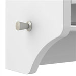 Bathroom Wall Mounted Storage Cabinet with Adjustable Shelf & Towel Bar, White - 283604821814-Quality Home Distribution