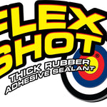 Flex Shot Black 8-oz. Thick Rubber Adhesive Sealant Caulk Bond Seal BUY DIRECT! - 153988022861-Quality Home Distribution