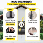 Garage Door Screen, 16 X 7 Ft for 2 Cars, 5.2 Lbs Heavy-Duty Fiberglass Mesh for Quick Entry with Self Sealing Magnet and Weighted Bottom, Kids / Pets Friendly, Easy to Install and Retractable - b13c4ef4-e9aa-49d7-93ba-5c9e9f049549-Quality Home Distribution