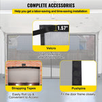 Garage Door Screen, 16 X 7 Ft for 2 Cars, 5.2 Lbs Heavy-Duty Fiberglass Mesh for Quick Entry with Self Sealing Magnet and Weighted Bottom, Kids / Pets Friendly, Easy to Install and Retractable - b13c4ef4-e9aa-49d7-93ba-5c9e9f049549-Quality Home Distribution