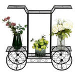 Garden Cart Stand Flower Rack Display Home Flower Pot Plant Holder - 133255828173-Quality Home Distribution