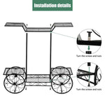 Garden Cart Stand Flower Rack Display Home Flower Pot Plant Holder - 133255828173-Quality Home Distribution