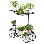 Garden Cart Stand Flower Rack Display Home Flower Pot Plant Holder - 133255828173-Quality Home Distribution