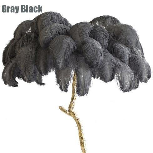Ostrich Feather Lamp - 45524130-gray-black-h180cm-35-feather-united-states-5-Quality Home Distribution