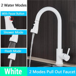 Rozin Brushed Nickel Kitchen Faucet Single Hole Pull Out Spout Kitchen Sink Mixer Tap Stream Sprayer Head Chrome/Black Mixer Tap|Kitchen Faucets| - 14:1254;200007763:201336106-Quality Home Distribution