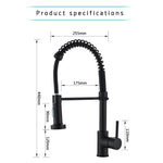 Rozin Matte Black Kitchen Faucet Deck Mounted Mixer Tap 360 Degree Rotation Stream Sprayer Nozzle Kitchen Sink Hot Cold Taps|hot cold|mixer tapkitchen faucet - 14:29;200007763:201336100-Quality Home Distribution