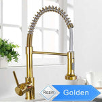 Rozin Matte Black Kitchen Faucet Deck Mounted Mixer Tap 360 Degree Rotation Stream Sprayer Nozzle Kitchen Sink Hot Cold Taps|hot cold|mixer tapkitchen faucet - 14:496;200007763:201336100-Quality Home Distribution