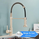 Rozin Matte Black Kitchen Faucet Deck Mounted Mixer Tap 360 Degree Rotation Stream Sprayer Nozzle Kitchen Sink Hot Cold Taps|hot cold|mixer tapkitchen faucet - 14:200004870;200007763:201336100-Quality Home Distribution