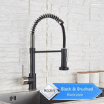 Rozin Matte Black Kitchen Faucet Deck Mounted Mixer Tap 360 Degree Rotation Stream Sprayer Nozzle Kitchen Sink Hot Cold Taps|hot cold|mixer tapkitchen faucet - 14:350850;200007763:201336100-Quality Home Distribution