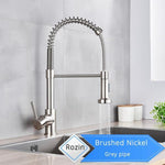 Rozin Matte Black Kitchen Faucet Deck Mounted Mixer Tap 360 Degree Rotation Stream Sprayer Nozzle Kitchen Sink Hot Cold Taps|hot cold|mixer tapkitchen faucet - 14:10;200007763:201336100-Quality Home Distribution