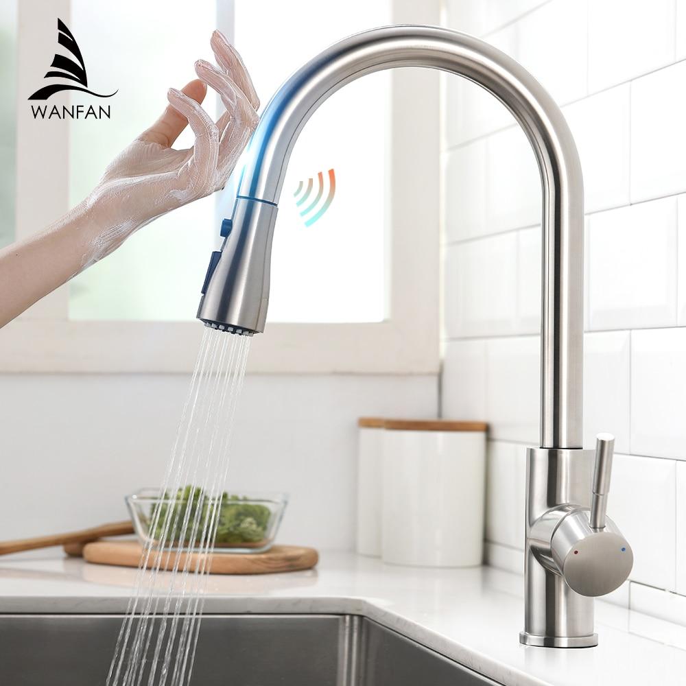 Sensor Kitchen Faucets Brushed Gold Smart - 14:29;200007763:201336106-Quality Home Distribution
