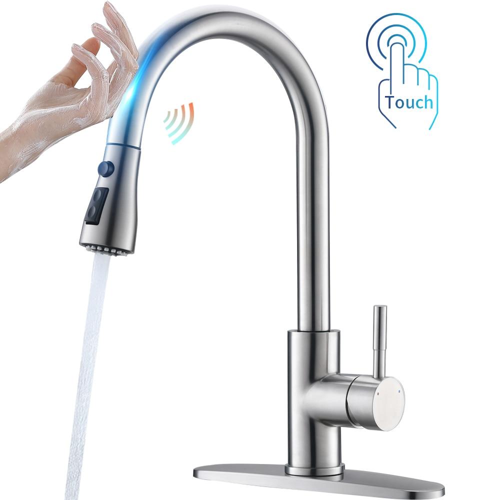 Sensor Kitchen Faucets Brushed Gold Smart - 14:29;200007763:201336106-Quality Home Distribution
