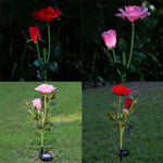 Solar Power Rose Flower Garden Stake Outdoor landscape Lamp Yard LED Light - 362415806287-Quality Home Distribution