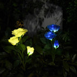 Solar Power Rose Flower Garden Stake Outdoor landscape Lamp Yard LED Light - 362415806287-Quality Home Distribution