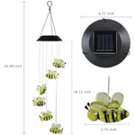 Solar Wind Chimes Lights LED Color Changing Hanging Hummingbird Ball Garden Lamp - 183197258064-Quality Home Distribution