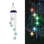 Solar Wind Chimes Lights LED Color Changing Hanging Hummingbird Ball Garden Lamp - 183197258064-Quality Home Distribution