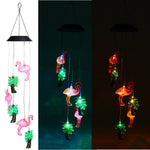 Solar Wind Chimes Lights LED Color Changing Hanging Hummingbird Ball Garden Lamp - 183197258064-Quality Home Distribution