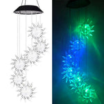 Solar Wind Chimes Lights LED Color Changing Hanging Hummingbird Ball Garden Lamp - 183197258064-Quality Home Distribution