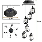 Solar Wind Chimes Lights LED Color Changing Hanging Hummingbird Ball Garden Lamp - 183197258064-Quality Home Distribution