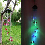 Solar Wind Chimes Lights LED Color Changing Hanging Hummingbird Ball Garden Lamp - 183197258064-Quality Home Distribution