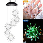 Solar Wind Chimes Lights LED Color Changing Hanging Hummingbird Ball Garden Lamp - 183197258064-Quality Home Distribution