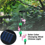 Solar Wind Chimes Lights LED Color Changing Hanging Hummingbird Ball Garden Lamp - 183197258064-Quality Home Distribution