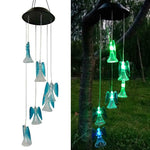 Solar Wind Chimes Lights LED Color Changing Hanging Hummingbird Ball Garden Lamp - 183197258064-Quality Home Distribution