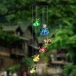 Solar Wind Chimes Lights LED Color Changing Hanging Hummingbird Ball Garden Lamp - 183197258064-Quality Home Distribution