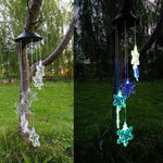 Solar Wind Chimes Lights LED Color Changing Hanging Hummingbird Ball Garden Lamp - 183197258064-Quality Home Distribution