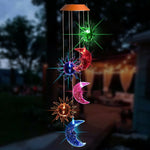 Solar Wind Chimes Lights LED Color Changing Hanging Hummingbird Ball Garden Lamp - 183197258064-Quality Home Distribution
