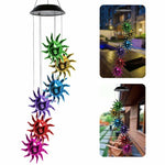 Solar Wind Chimes Lights LED Color Changing Hanging Hummingbird Ball Garden Lamp - 183197258064-Quality Home Distribution
