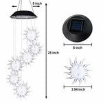 Solar Wind Chimes Lights LED Color Changing Hanging Hummingbird Ball Garden Lamp - 183197258064-Quality Home Distribution