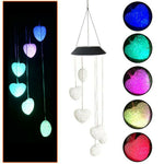 Solar Wind Chimes Lights LED Color Changing Hanging Hummingbird Ball Garden Lamp - 183197258064-Quality Home Distribution